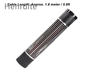 Calentador infrarrojo de 1500w más popular, montado en la pared o independiente, para interiores y exteriores, calentadores halógenos infrarrojos para patio. - Product Image 2