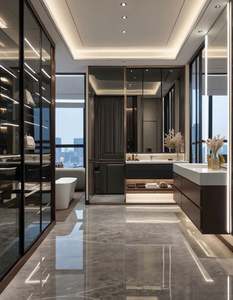 เฟอร์นิเจอร์ห้องนอนไม้ทันสมัยขนาดเล็กเดินในตู้เสื้อผ้าตู้เสื้อผ้า - Product Image 3