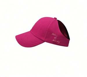 Gorras deportivas unisex de algodón de alta calidad con bordado, sin espalda, para coleta, estilo béisbol, de tela común, para venta al por mayor - Product Image 1