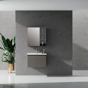 SANIPRO <strong>Cheap</strong> Price Hanging Washroom <strong>Vanity</strong> Modern LED Illuminated Mirror Bathroom <strong>Vanities</strong> Cabinet Set - Product Image 5