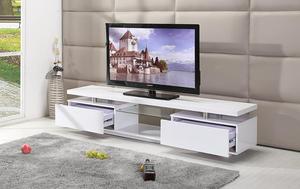 <span class=keywords><strong>Meuble</strong></span> <span class=keywords><strong>TV</strong></span> <span class=keywords><strong>blanc</strong></span> ou <span class=keywords><strong>noir</strong></span> de haute qualité, support d'unité de divertissement, étagère en verre <span class=keywords><strong>LED</strong></span> haute brillance - Product Image 6