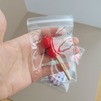 Pochette zippée en PVC transparent durable en gros avec logo personnalisé sérigraphié refermable pour bijoux et lunettes