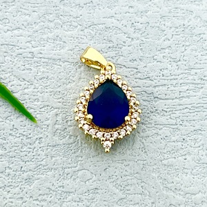 Water Drop <b>Ruby</b> Pendant Teardrop Shape Claw Setting Women's Everyday Wear Fine <b>Necklace</b> 001 - Product Image 3
