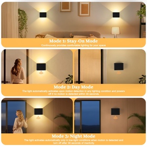 Lampes murales intelligentes sans fil modernes Shell 4000MAH pour la maison, avec capteur PIR magnétique, télécommande, pour salon, salle <span class=keywords><strong>de</strong></span> bain - Product Image 4
