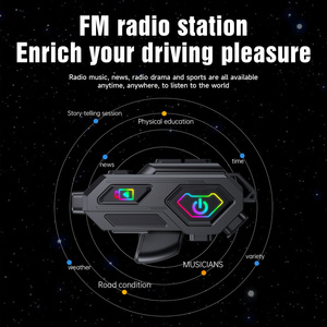 C8 Max xe máy liên lạc trong mũ bảo hiểm tai nghe nhóm Loa LED Wifi App tương thích xe máy Dash Cam Moto Auto DVR - Product Image 6