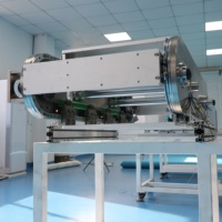 Système de convoyeur à rail circulaire linéaire en acier inoxydable résistant à la pression, tri logistique, manutention automatique des palettes