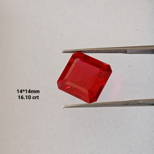 Rubí Cultivado en Laboratorio, Corte Cuadrado, Gema Suelta, Rojo Intenso, Calidad Premium, Piedra Sintética para Joyería, Hecho a Mano - Product Image 5