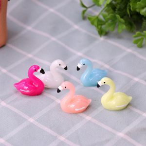 Chim Hồng Hạc Trong Suốt <span class=keywords><strong>5</strong></span> Màu, Chim Hoạt Hình Mini Fairy Garden Tượng Nhỏ Đồ Trang Trí Bằng Nhựa, Trang Trí Cảnh Quan Hồ Cá, Mô Hình Động Vật - Product Image 4