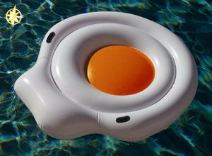 Colchoneta Inflable de Plástico de Alta Calidad con Forma de <span class=keywords><strong>Huevo</strong></span> para Piscina, Juguetes Acuáticos para Fiestas, Diversión para Adultos/Niños, Flotador para Piscina, Capacidad de 100-500 kg - Product Image 4