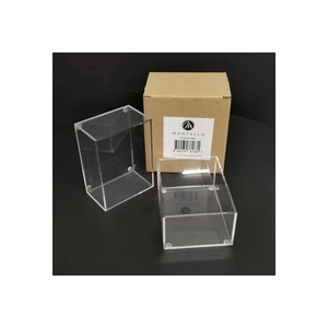 Hot sale wholesale customized acrylic rectangle box clear acrylic small box tissue box