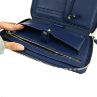 Porte-documents en cuir galet mallette de rangement de fichiers organisateur électronique dossier Tech Folio avec fente pour carte poche pour téléphone