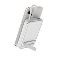 2024 produk baru PD22.5W magnet power bank 10000mAh pengisian cepat 15W nirkabel power bank dengan layar LCD dengan lanyard