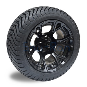 12 Inch New Style Black <b>Golf</b> Cart Wheels and Tires SRGCTW-216 <b>Golf</b> Cart Accessories SRGCTW-216 - Product Image 3