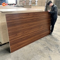 Panneaux de particules en bois E0 sur mesure, stratifiés PVC, 16mm 18mm, blancs, mélaminés, panneaux de particules stratifiés