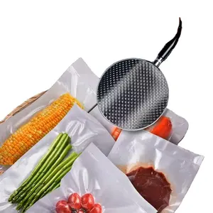 Vacuum Sealer Plastic Clear Storage Embossed Bag For Vacuum Sealing Machine For Pack Food Saver Packaging Rolls Packer Seal Bags