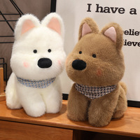 Peluche Virale Adorable Westie, Chien en Peluche Doux West Highland White Terrier, Cadeau pour Garçons et Filles de 8 à 13 Ans