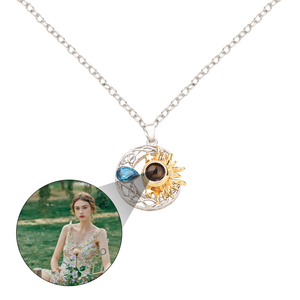 Joyería de Moda, Colgantes de Corazón con Zirconia, Personalizados con Foto Proyectada, 100 <span class=keywords><strong>Idiomas</strong></span>, <span class=keywords><strong>Te</strong></span> <span class=keywords><strong>Amo</strong></span>, <span class=keywords><strong>en</strong></span> Dos Colores, para Hombre - Product Image 1