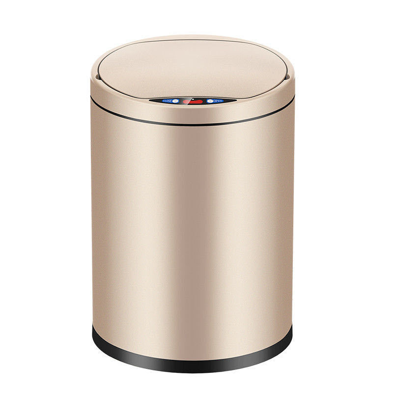 9 л, новинка, автоматическое порошковое покрытие, мусорная корзина из нержавеющей стали, пылесборники для крытого мусорного бака