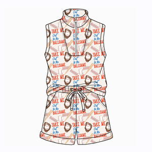 Nouveautés de l'été : Costume pour garçons personnalisé en couleur/motif, avec short <span class=keywords><strong>sans</strong></span> manches et fermeture éclair, pour tenue d'enfant - Product Image 5