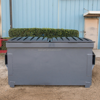 Conteneur de chargement en plastique OEM ODM Chariot élévateur mobile Déchets poubelle industrielle Benne élévatrice avant