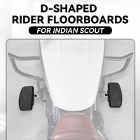 Repose-pieds avant pour conducteur, repose-pieds pour passager, accessoires en aluminium noir pour Indian Scout Sixty Bobber 2015-2025