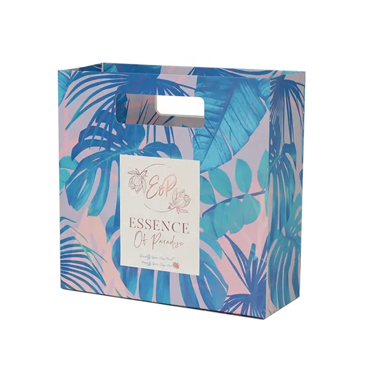 Paper Party Bags Fancy Design Die Cut Handle Wedding Party Paper Gift Bag With Logo