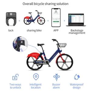 Custom Sharing Citybike Backstage Management Share Bicycle Ebike Bluetooths Lock Public Rental Bike System Solution