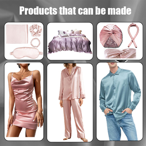 Nhà Máy Bán Buôn Giá Thoáng Khí Tinh Khiết <span class=keywords><strong>Polyester</strong></span> Đồ Ngủ Vải Mẫu Miễn Phí Mềm Quần Áo Ngủ Vải Sáng Bóng <span class=keywords><strong>Polyester</strong></span> Satin Vải - Product Image 6