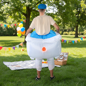 Costume de <span class=keywords><strong>baignoire</strong></span> gonflable pour adultes, convient aux hautesurs de 1,5 à 2 m, idéal pour Noël, le cosplay, les fêtes, les spectacles sur scène et les soirées costumées - Product Image 2
