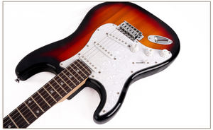Guangzhou instrumentos musicales precio de fábrica del logotipo del OEM buena calidad <span class=keywords><strong>mano</strong></span> izquierda ST <span class=keywords><strong>guitarra</strong></span> eléctrica - Product Image 2