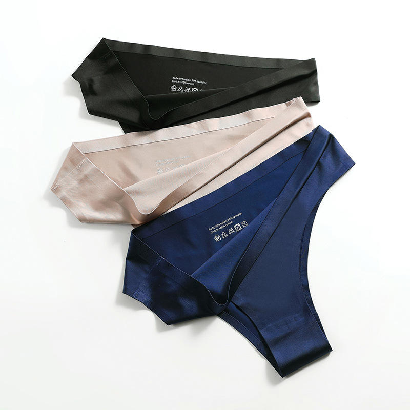 BZEL Solido Perizoma Femminile Raso Di Seta Mutandine Da Donna Sport Biancheria Intima Senza Soluzione Di Continuà Lingerie Sexy Ragazze Hot G-String Mutande Tanga - Foto 11