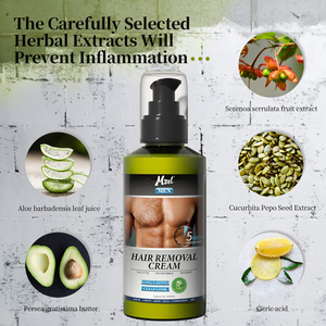 OEM Private Label Crema di Rimozione Dei Capelli per Gli Uomini Indolore <span class=keywords><strong>Depilatoria</strong></span> Infuso con Aloe Vera Pelle-friendly - Product Image 5