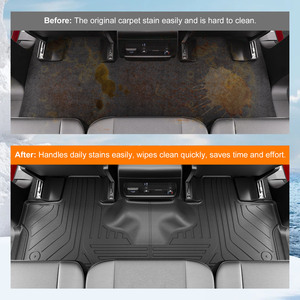 Tappetino posteriore schienale posteriore rivestimento Cargo tappetino per 2003 2017 <span class=keywords><strong>Ford</strong></span> Expedition resistente TPE tappetino bagagliaio - Product Image 4