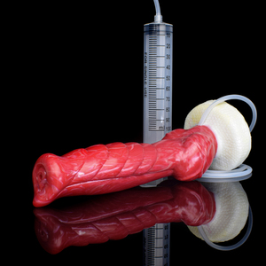 Fantasy Dog Wolf Knoten mit Sauger Silikon gerippt stimulieren Butt Plug Dildo Shop Spritz dildo für Frauen - Product Image 5