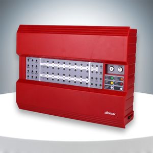 Panneau de commande d'alarme incendie conventionnel Alfamax C-1000 8 zones pour bâtiments de taille moyenne, système de détection d'incendie fiable, indicateur LED - Product Image 3