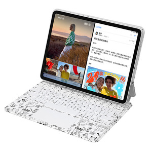 Bàn phím máy tính bảng Doodle cá tính với từ tính cho <span class=keywords><strong>iPad</strong></span> Pro 11 <span class=keywords><strong>iPad</strong></span> Air 5/4 phổ biến cảm ứng nhanh với bàn phím số - Product Image 1