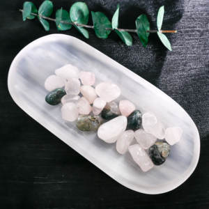 Cuenco Ovalado de Selenita Natural Tallado a Mano, Cuenco de Cristal para Carga Energética, Piedra Curativa para Decoración del Hogar, Meditación, Reiki, Equilibrio, Venta al por Mayor - Product Image 3