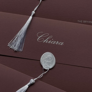 Invitación de Menú de Boda Personalizada, Tarjeta de Felicitación, Impresión Tipográfica Vintage Personalizada, Impresión en Papel Offset con Estampado en Caliente - Product Image 2