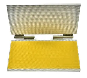 Factory price Notebook style casting beeswax embossing manual beeswax foundation machine