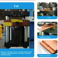 Machine de traitement de barres omnibus CNC trois-en-un LEADWIN Série 30, découpe multi-stations de barres de cuivre