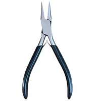 Pince à bec effilé professionnelle mini en acier inoxydable pour ajustement de montures de lunettes en plastique, personnalisable OEM, pour usage en atelier d'optique