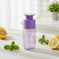 Nouvelle bouteille en plastique PET à double compartiment de 100 ml avec pompe à visser et impression sérigraphiée pour lotion de soin de la peau et usage cosmétique