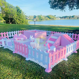 Tùy Chỉnh Toddler Màu Hồng Mềm Chơi Bóng Hồ Bơi Thiết Bị Bộ Đảng Pastel Thuê Bọt Khối Trẻ Em Mềm Chơi - Product Image 1