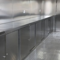 Nouvelle remorque de cuisine mobile en acier inoxydable pour sushis, BBQ, restauration rapide et snacks, résistante à la rouille