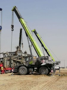 סיני 30 טון 60 טון Zoomlion 6x6 RT60 מחוץ לכביש צמיג שטח קשה משאית מנוף