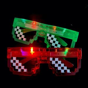 แว่นตาโมเสคสร้างสรรค์ แว่นตา LED สำหรับปาร์ตี้ฮาโลวีน ของเล่นเรืองแสง แว่นตาเรืองแสง อุปกรณ์งานเทศกาล ชุดแต่งกาย - Product Image 2