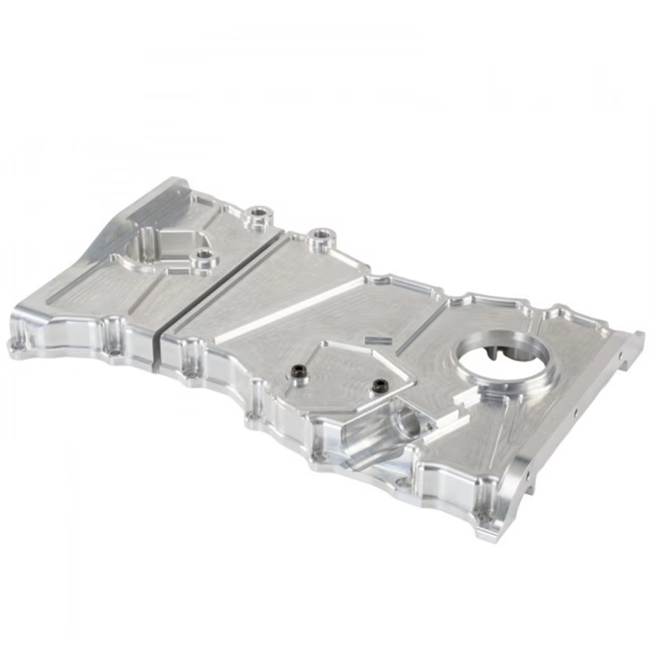 CNC механическая обработка металлических запасных частей OEM Service CNC 5-осевая алюминиевая крышка для автоматической цепи ГРМ