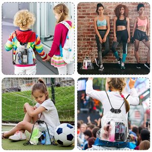 New Style Custom Logo <b>Waterproof</b> Dust Transparent Pvc Clear <b>Drawstring</b> Backpack <b>Bag</b> for Gym Travel Beach Storage - Product Image 6