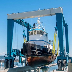 Conception personnalisée 50 tonnes Palan mobile pour <span class=keywords><strong>bateau</strong></span> Yacht <span class=keywords><strong>Bateau</strong></span> Grue de levage Marine Travel Lift - Product Image 1