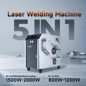 آلة قطع بالليزر الليفي المحمولة <span class=keywords><strong>XTLASER</strong></span> 5 في 1 بقوة 1500 واط و2000 واط و3000 واط، آلة لحام بالليزر محمولة للمعادن والفولاذ المقاوم للصدأ - Product Image 4